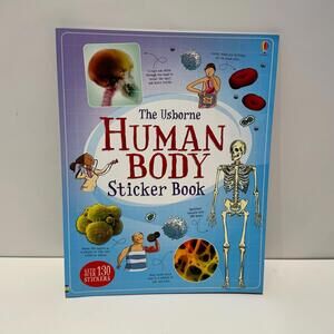 Usborne Human Body Sticker Book with Over 130 Stickers
